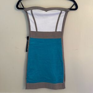 Bebe Strapless Sweetheart Sweater Dress